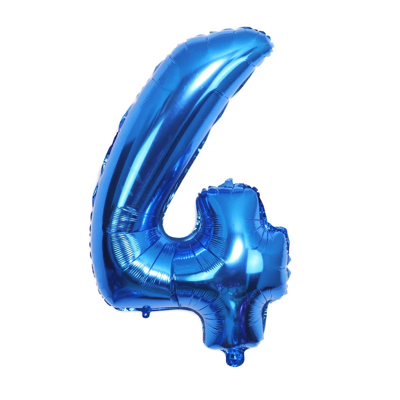 Palloncino Foil 32 pollici 1 pz numero 0 1 2 3 4 5 6 7 8 9 ragazzi ragazze festa di compleanno palloncini blu scuro forniture per feste
