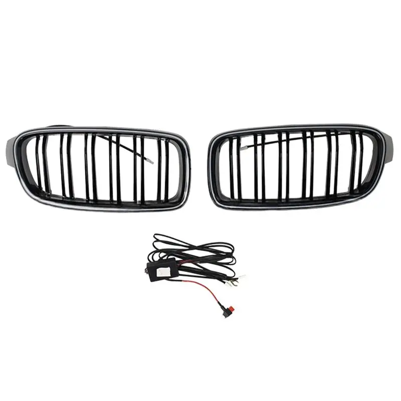 A13F-Car Front Luminous Grille Kidney Grille For BMW 3 Series F30 F31 320Li 325I 328I 335I 2013-2019 Led Light Racing Grille