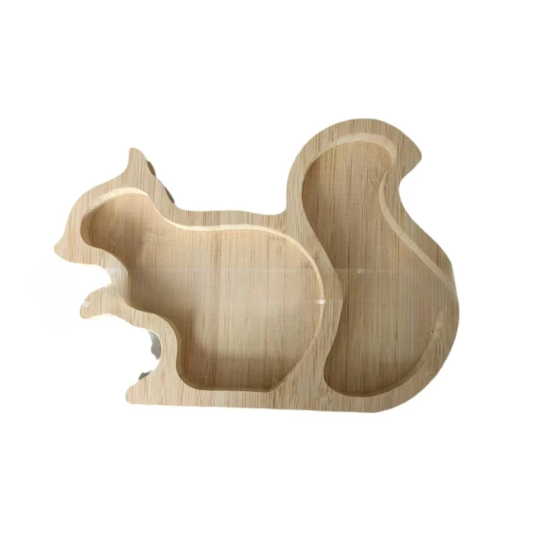 صينية خشبية على شكل حيوانات كرتونية للوجبات الخفيفة والفواكه، طبق تقديم مزخرف للحفلات وديكور المنزل وإكسسوارات المطبخ #6