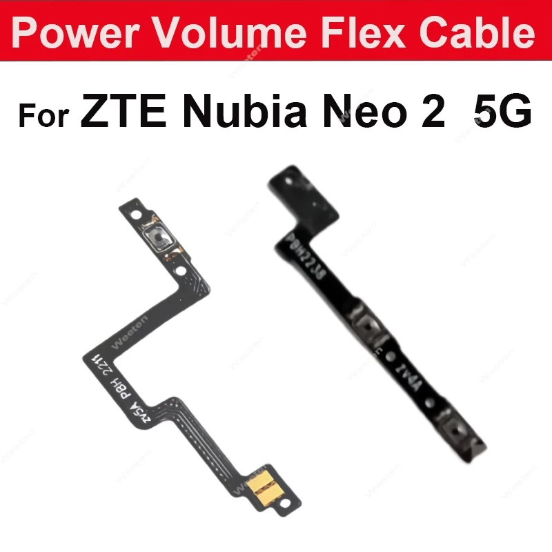 For ZTE Nubia Neo 2 5G Neo 3 Power Volume Flex Ribbon Power 