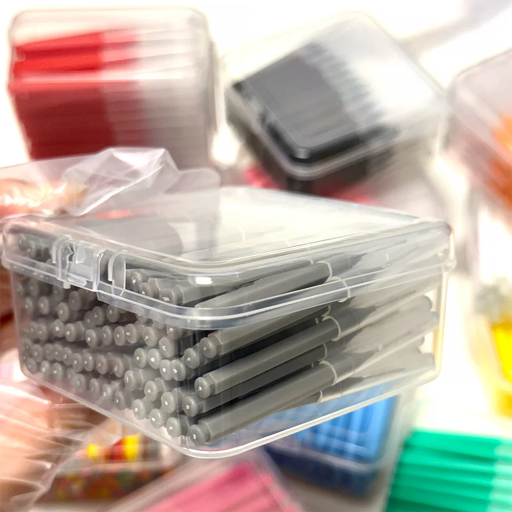 New 80Pcs/Box I-type push pull interdental brush 0.6-1.5Mm Cleaning Between Teeth Oral Care Orthodontic I Shape Tooth Floss