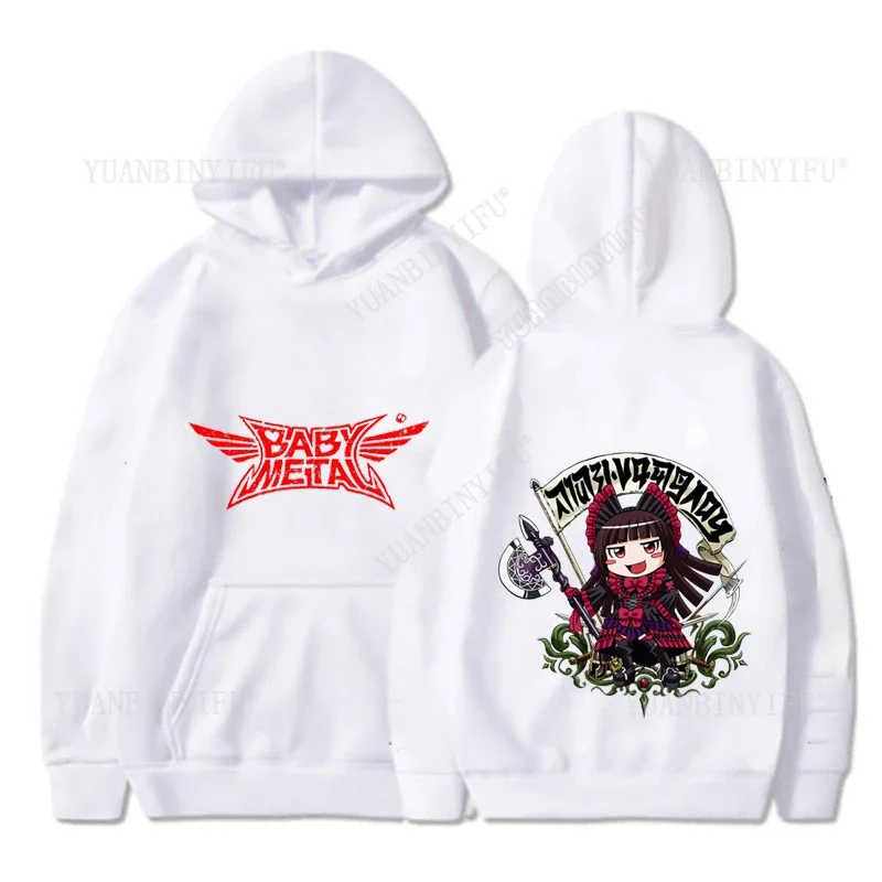 

Harajuku новый стиль Babymetal японский кавайный топ с принтом популярный женский осенне-зимний пуловер с капюшоном свободный