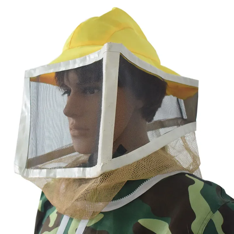 

Beekeeping Veil Hat Square Beekeeper Protective Hat Folding Bee Hat And Veil For Beekeeping Supplies Fishing Anti-Insect