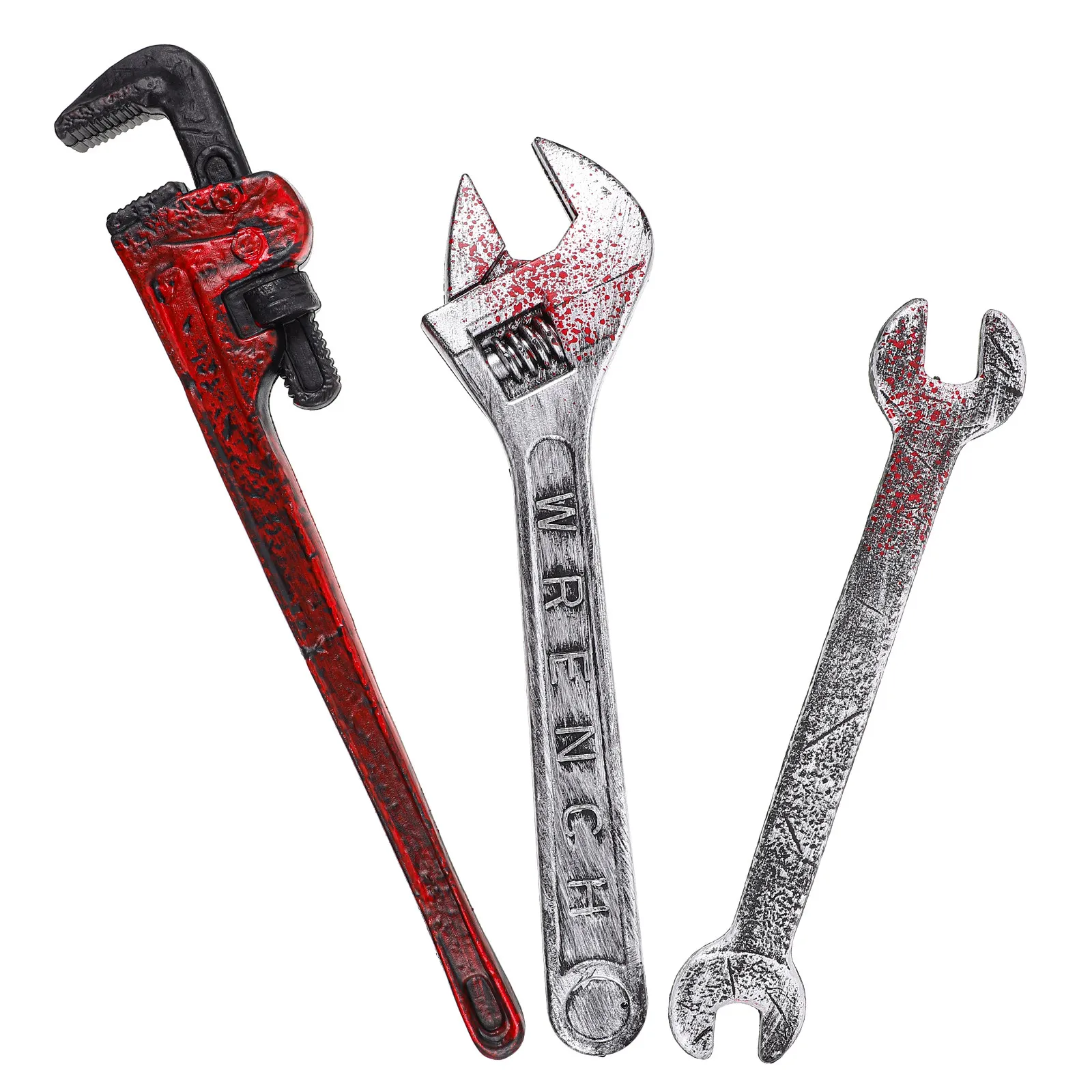 

3Pcs Halloween Wrench Prop High Simulation Plastic Wrench Costume Cosplay Party Supply Halloween Accessories Cosplay Prop