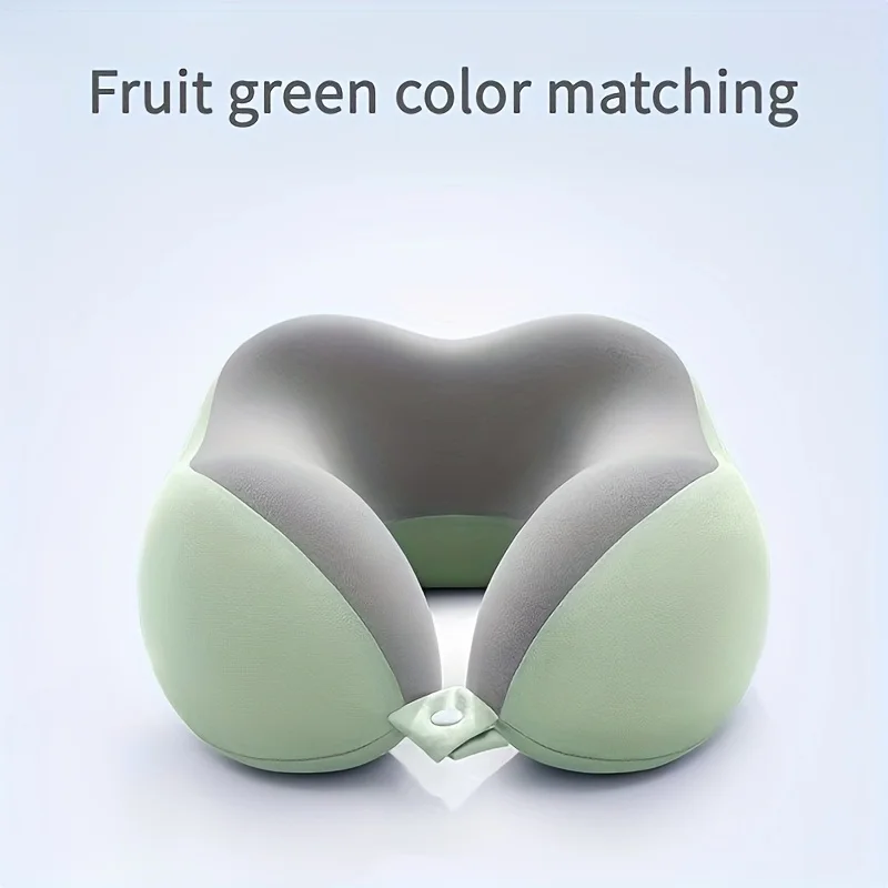 Bequemes U-förmiges Nackenkissen Weiches Memory-Schaum Nackenkissen Ergonomische Halswirbelstütze für Reisen und Büro – Detail 8