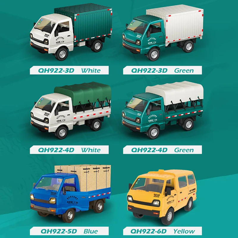 2.4G RC Truck Drift Pickup Sound And Light Electric Toy Vehicle Goods Train Van Remote Control Car Gifts Toys Boys