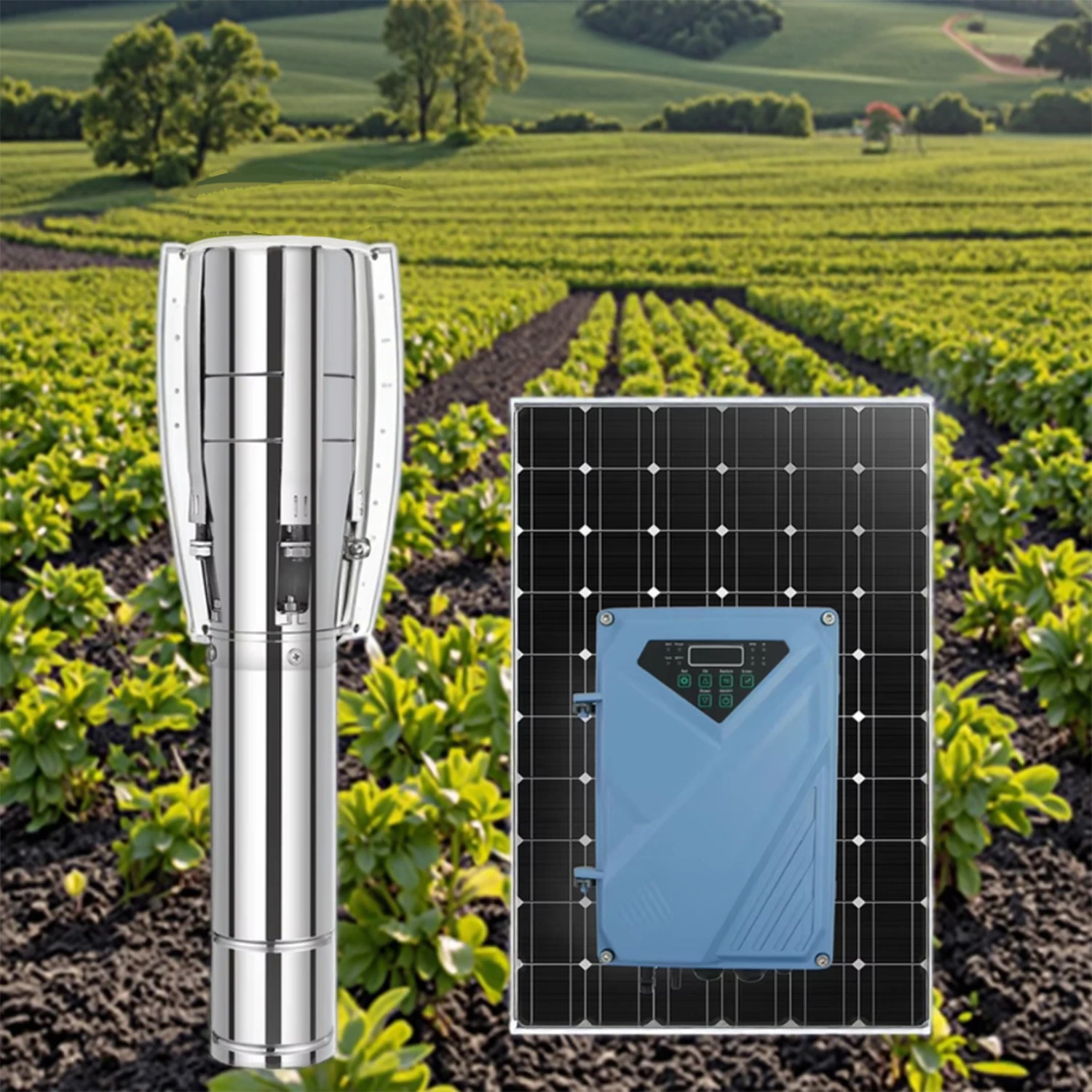 Submersible Pump Irrigation System Made of Stainless SteelCustomizable High-Cost Effective 1hp 3hp 4hp 7.5hp 15hp Solar