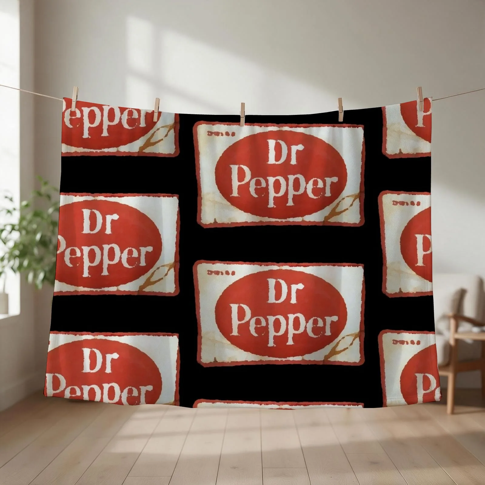 Vintage Rusty Dr. Pepper Soda Sign Throw Blanket Thermal Extra Large Throw Luxury Designer Blankets Sofas Of Decoration Blankets