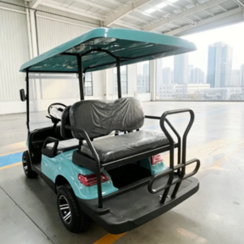 New Energy Electric Golf Cart High Quality Club Car High Performance Manufacturer With 12-Inch Off-Road Tires Upholstered Seat