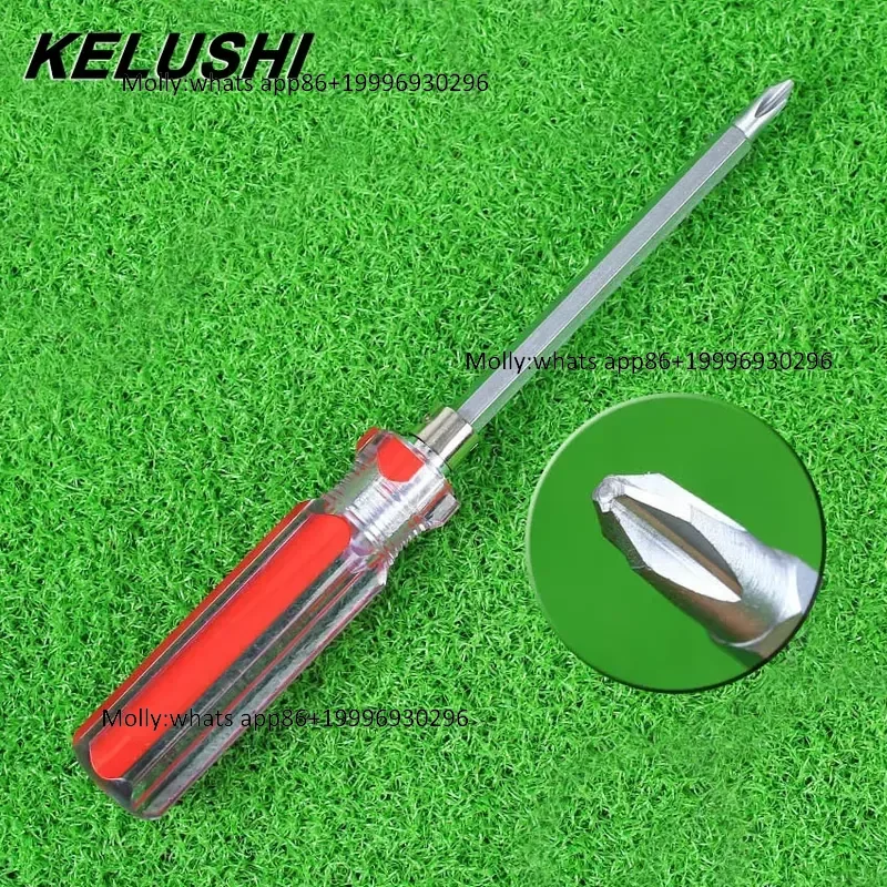 Hand Tool Screwdriver Bidirectional Interchangeable Double Color Six Angle Bar Screwdriver Head Hardware DIY Repair