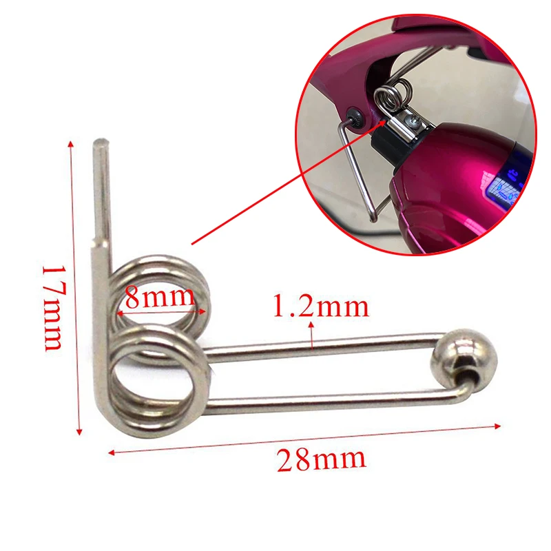 1pcs Curling Iron Parts Spring Length 28MM For Roman Perm Stick/Createion Electric Curling Iron Stick Buckle General Accessories