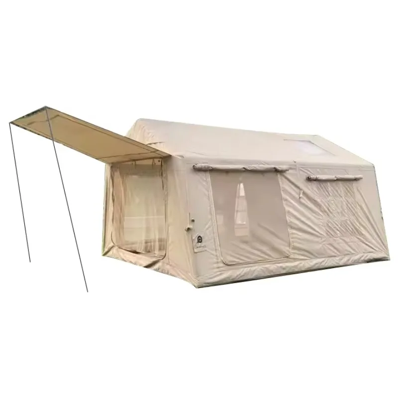 

AA AutoLarge 12㎡ Inflatable Family Tent 500g PVC Base 15cm Air Pillars Multi Room Design All Weather Adventure Gear
