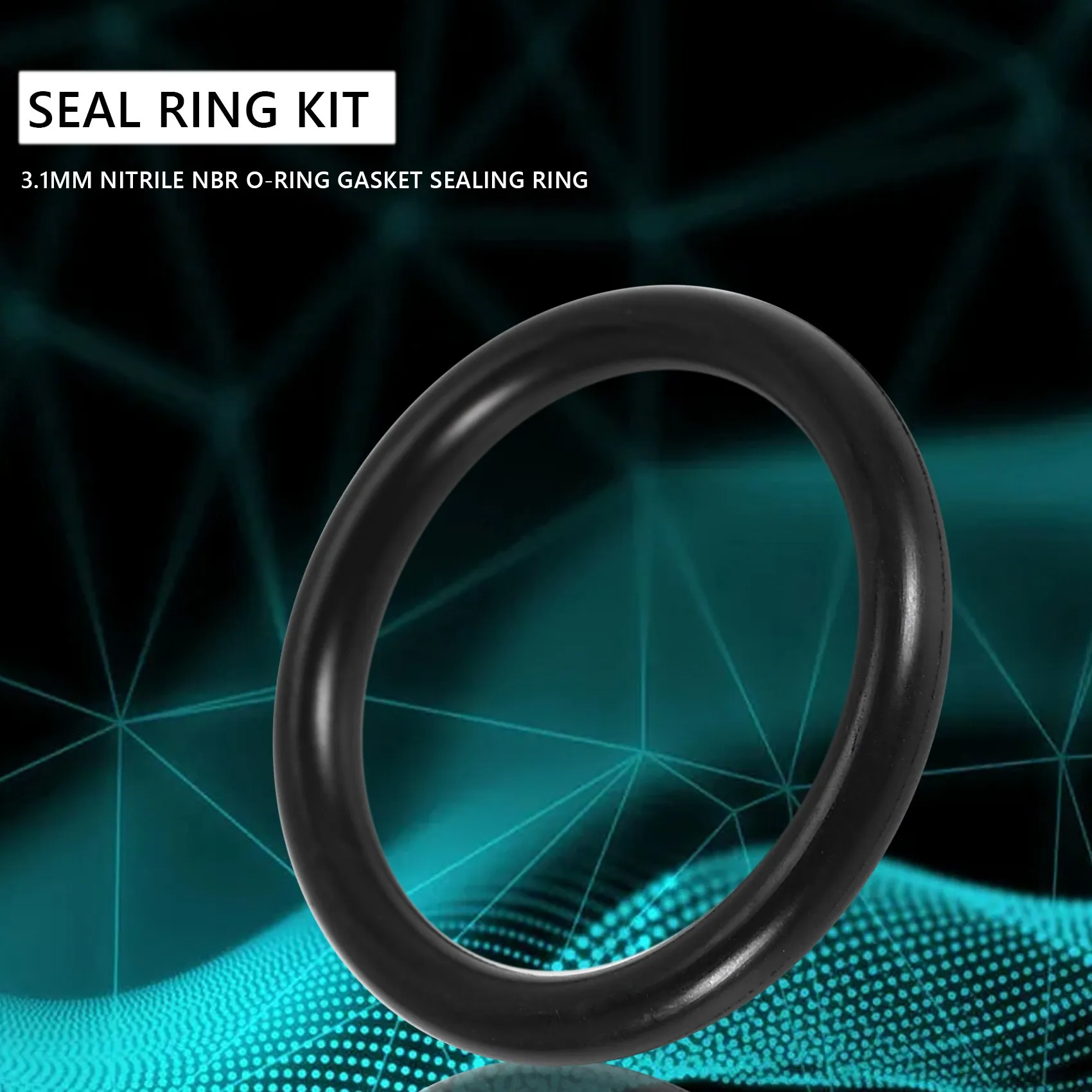 ABGR-1200Pcs NBR Seal Ring Kit Thickness 1.5Mm 2.4Mm 3.1Mm Nitrile NBR O-Ring Gasket Sealing Ring