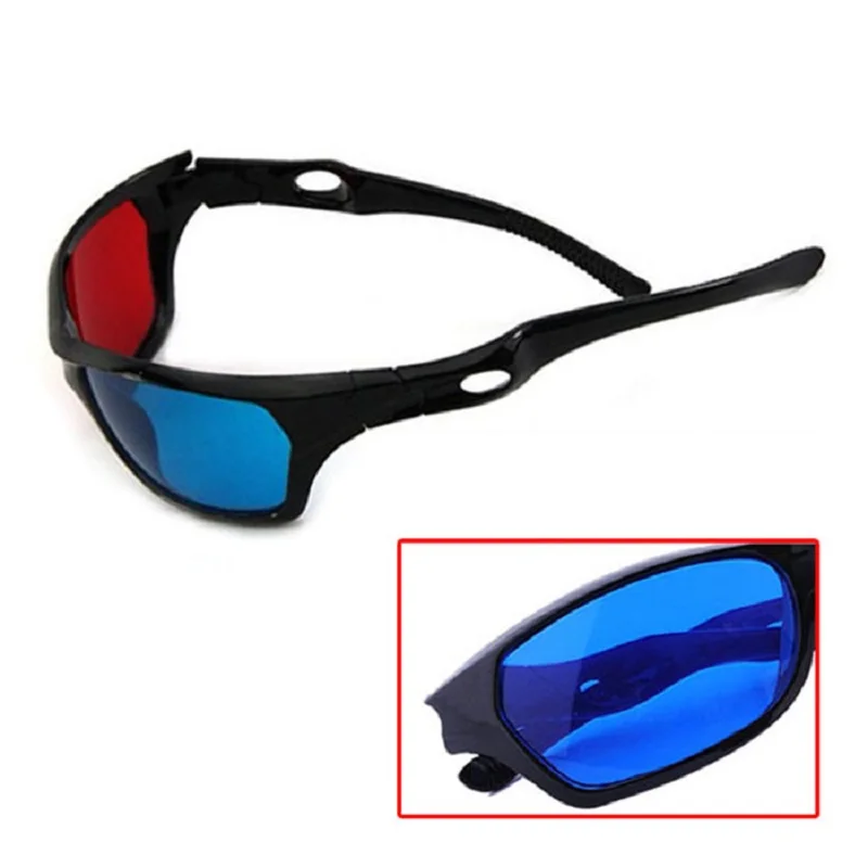 Universal White Frame Red Blue Anaglyph 3d Glasses for Movie Game Dvd Video TV  VR  Ar Glassestravel Accessories Smart VR очки