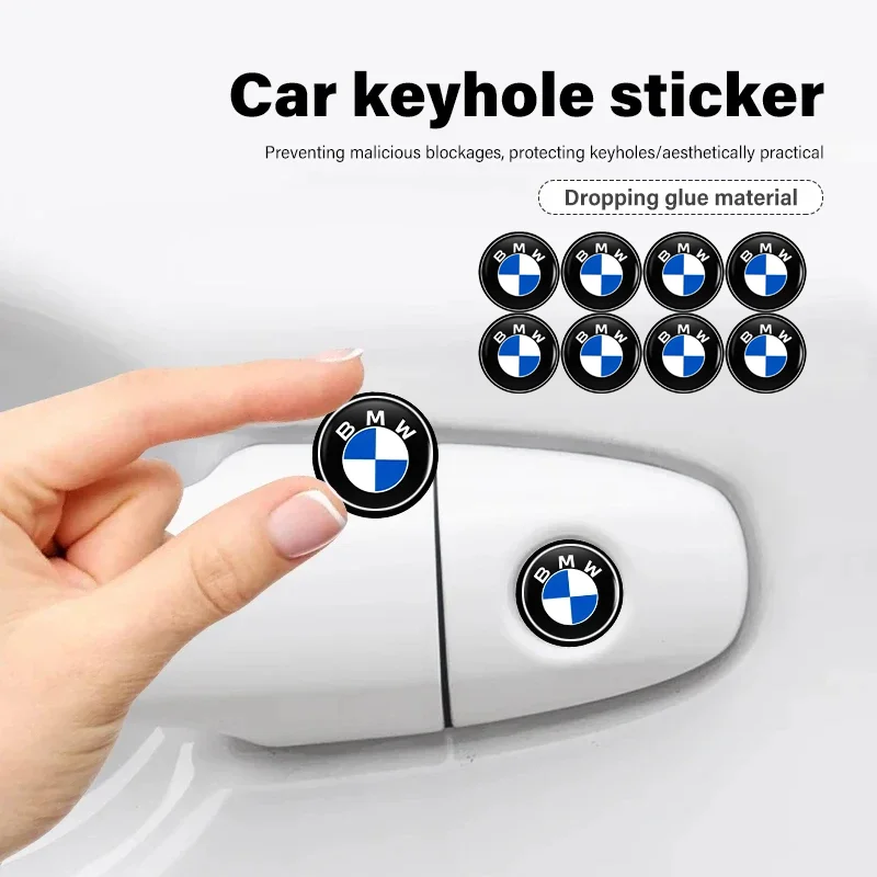 Car Door Lock Keyhole Anti-blocking Protection Stickers Interior Accessories For BMW E39 E46 E36 E90 G20 G30 E60 G22 F30 F10 X3