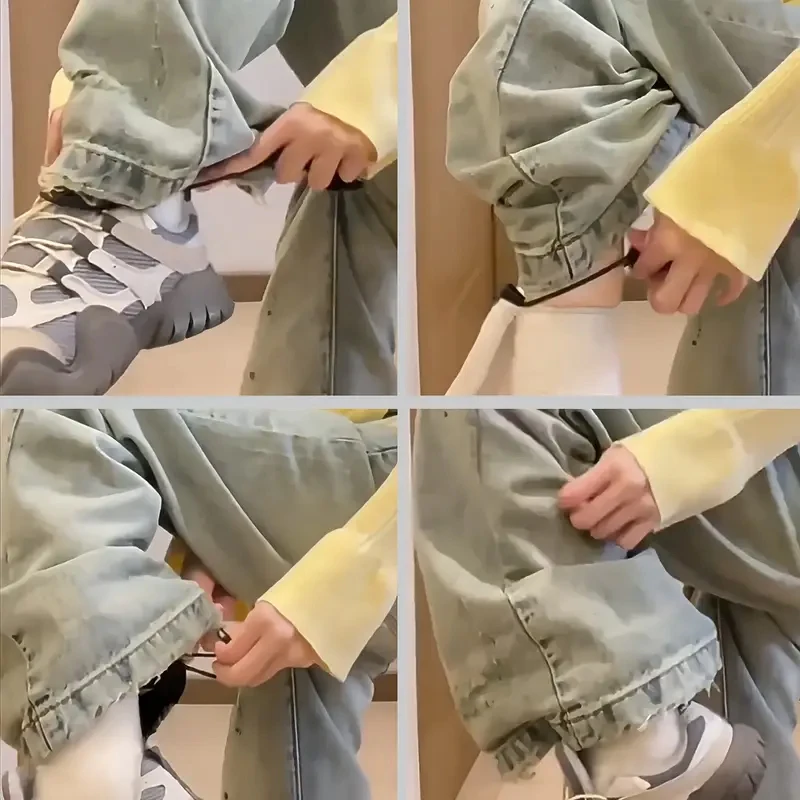 2/4pcs Invisible Adjustable Leggings Clip For Pants Legs Prevents Dragging ,Multi-purpose Photography Background Fixing Clip