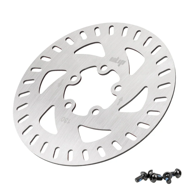 130mm 5 Holes Brake Disc For Xiaomi 4 Pro Electric Scooter Stainless Steel Rotor Pad with Screws Modification Replacement Parts