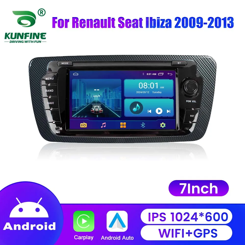 

7-дюймовый автомобильный радиоприемник, мультимедийный видеоплеер для Renault Seat Ibiza 2009-2013, 2Din, GPS-навигация, аудио, стерео CarPlay, Android, авто FM