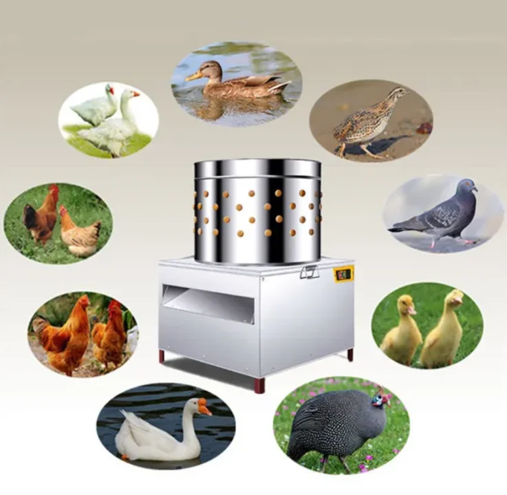 Commercial Chicken Defeathering Machine Automatic Chicken Flucker Feather Plucking Poultry Plucker Removal Finger for Sale