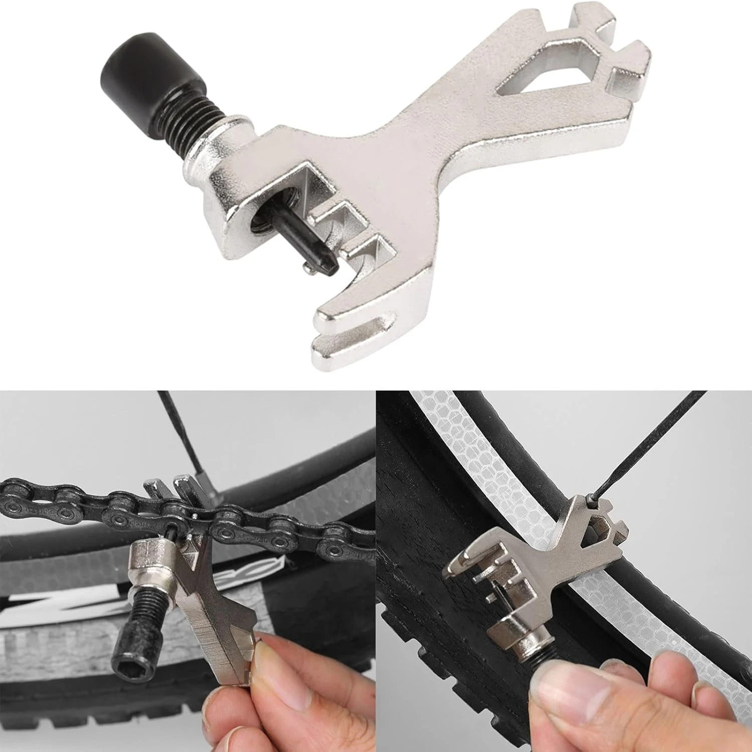 Bike Chains Extractor Bicycles Chain Pin Removers Splitter Tool Cycle Repair - Mini Bike Link Breaker/Cutter for Chain Repair