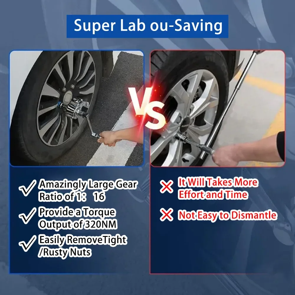 1 комплект, 1/2 дюйма, 17 мм, 19 мм, 21 мм, торсионный динамометрический гаечный ключ, инструмент для снятия гайки, наборы инструментов для ремонта автоматической разборки шин