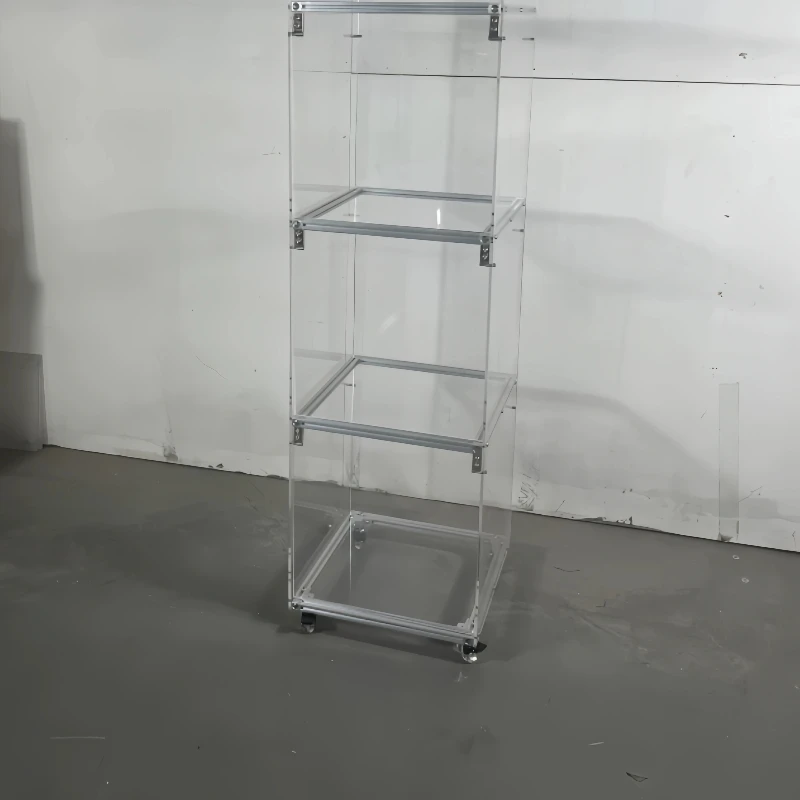 Aluminum profile acrylic closed dust-proof figure storage display cabinet display stand