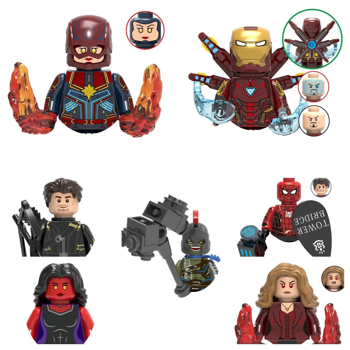 

Hot toys New building blocks Marvel superheroes Avengers assembled toys Action figures classic movie party gift brick toys