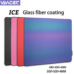 Hokeyio Vancer Esports Gaming Glass Fiber Coating Smooth Flexible Mouse Pad Mousepads For Gamer Coated Hemming High Quality