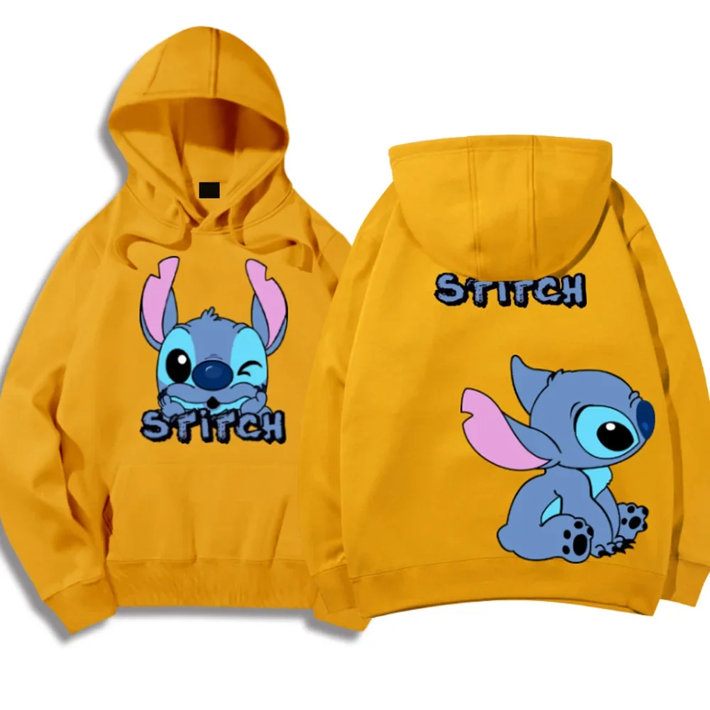 Sudadera Con Capucha Unisex Con Estampado De Dibujos Animados De Disney Stitch Para Hombre Y Mujer  Anime Hoodies