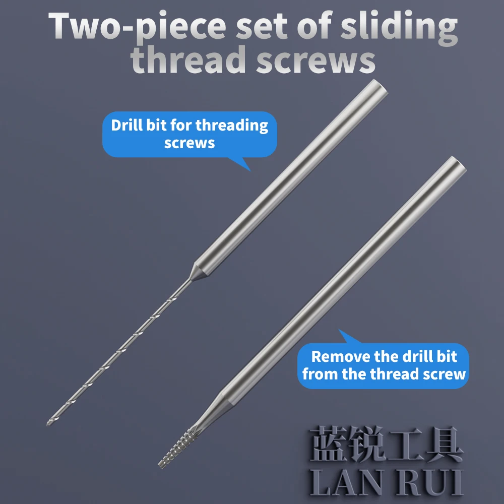 Mata bor Lanrui untuk melepas kabel rusak di ponsel, alat pengupas kabel rusak, mata bor pengupas paku rusak dari bahan alloy