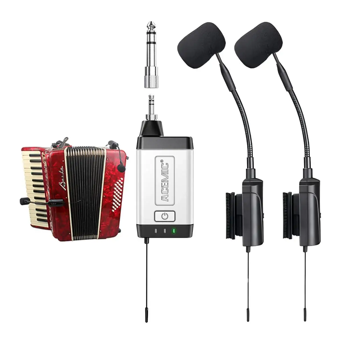 Wireless Accordion Microphone Acemic Q2/AT-5