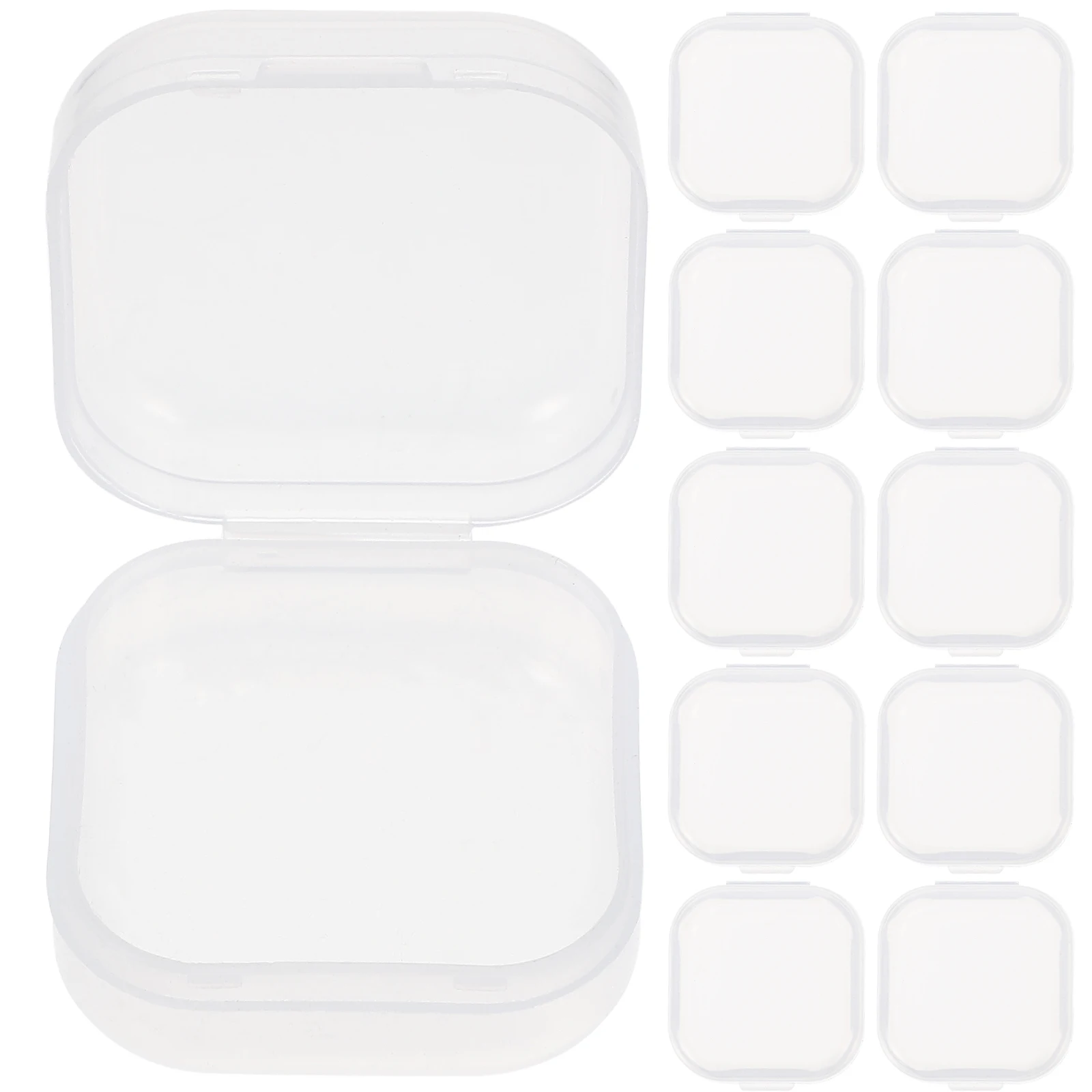 

40pcs Earplug Boxes Lightweight Durable PP Material Small Storage Case for Jewelry Earrings Beads Coins Compact Holder