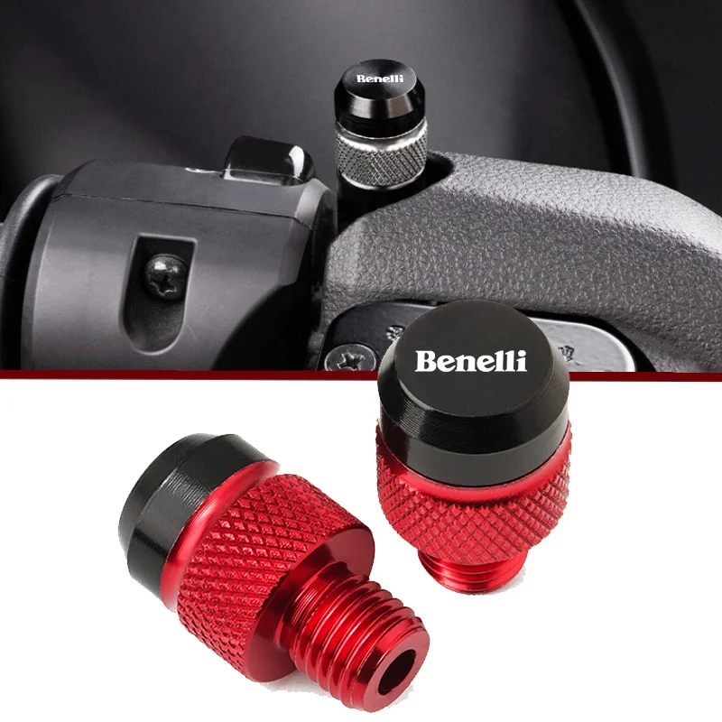 BENELLI CNC Rearview Mirror Hole Plug Screw Bolts Cover For BENELLI 502C 752S TRK 702 502X 251 Leoncino 500 250 TNT 125 300 600