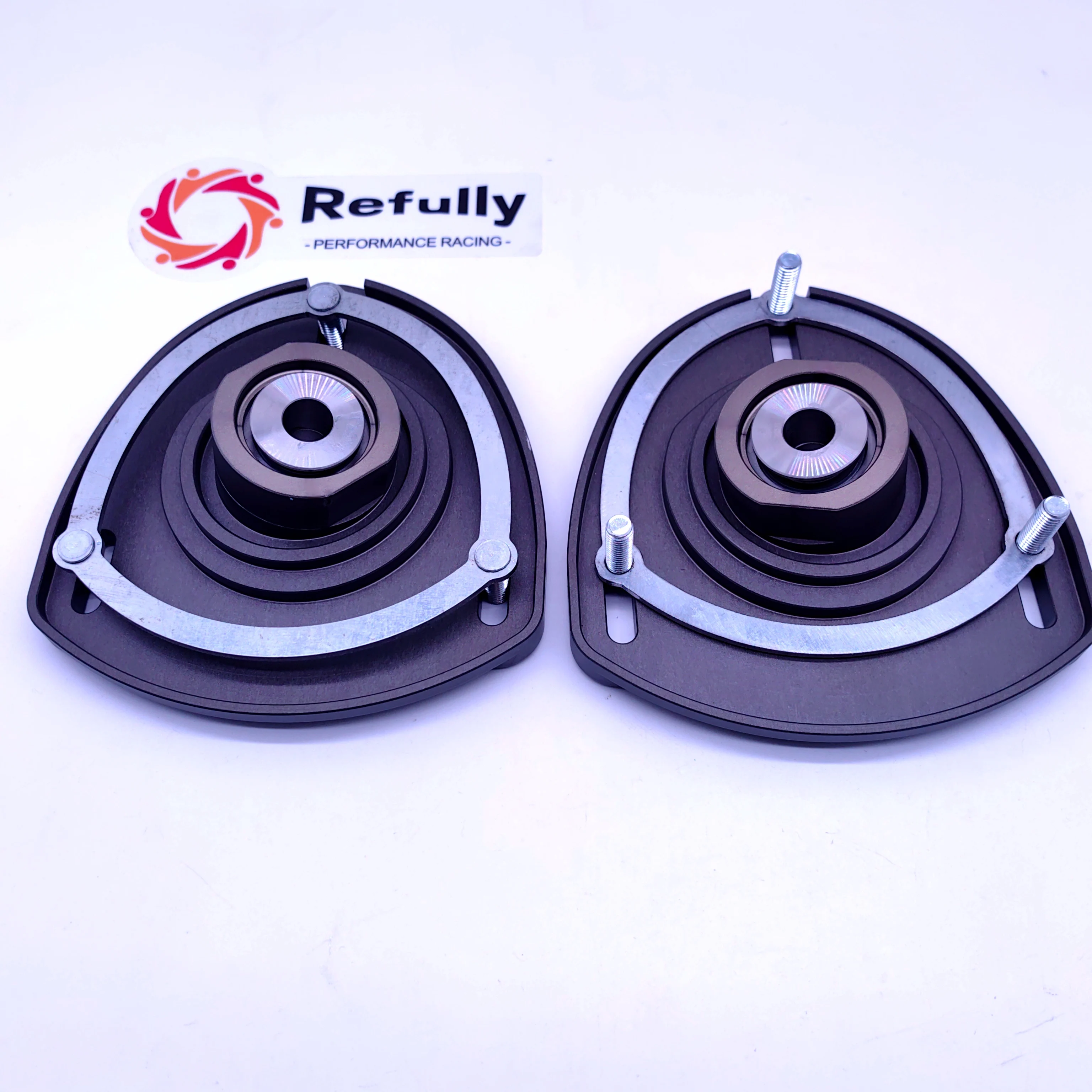 Quick Change Camber Plates Kit For Porsche 996/997 C4 CNC Billet Aluminium Made With Spherical Bearings Improved Shock