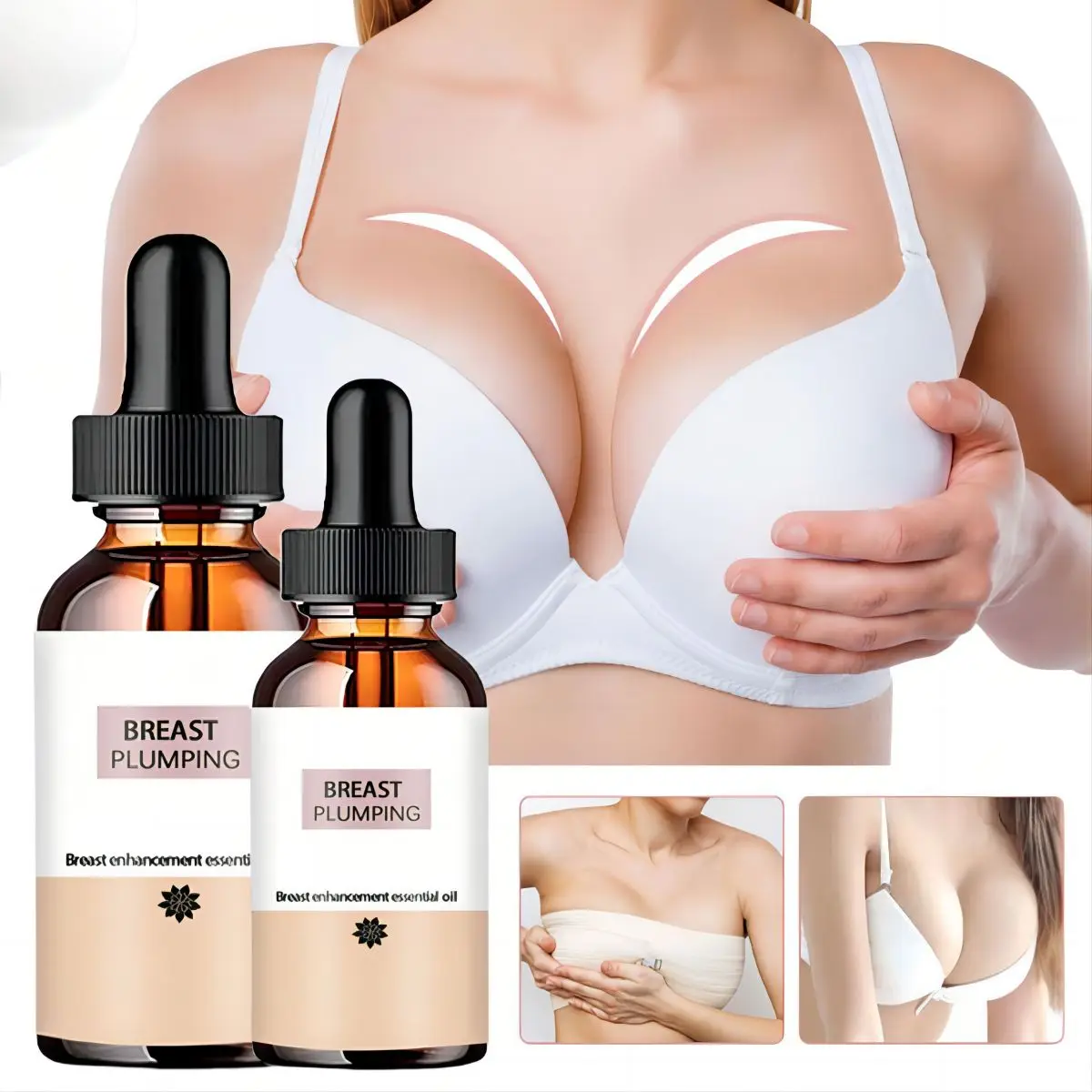 

Perfect Breast Plumping Oil Bust Regrowth Essential Oils Essence Massage Plump Firm Gentle and Moisturizing for Bust Enlargement