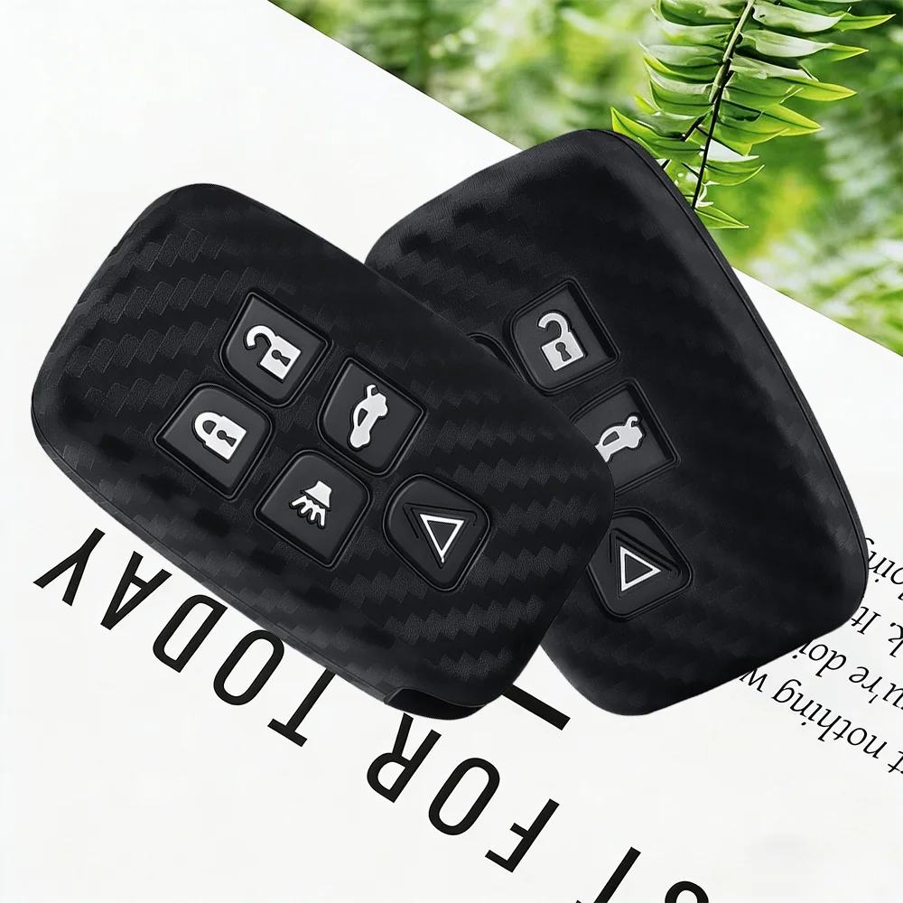 Premium Soft Silicone Car Key Case Cover For Land Rover Range Rover Evoque Sport Freelander Discovery Velar For Jaguar XE XF XJ