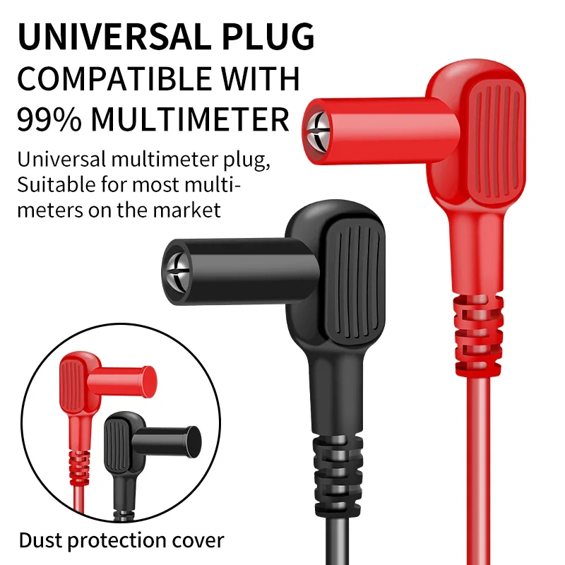LUXIANZI Stainless Steel Multimeter Test Leads 20A 1000V Super Conducting Measuring Meter Silicone Wires Probe Wire Pen Cable