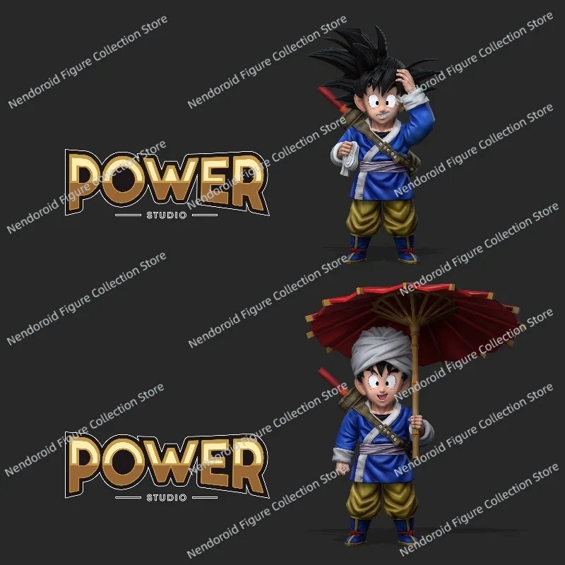 ブランドの新しいオリジナルパワースタジオドラゴンボール青少年傘を保持栽培孫悟空 9 センチメートルアニメアクションフィギュアコレクションおもちゃ