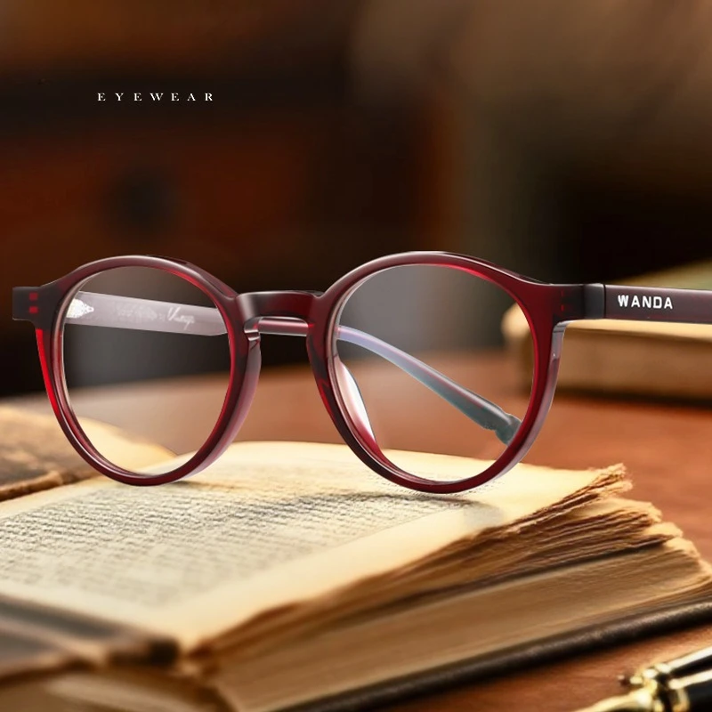 

Новая круглая оправа с защитой от синего света, пластина для очков F22243, повседневные оптические линзы переменного тока