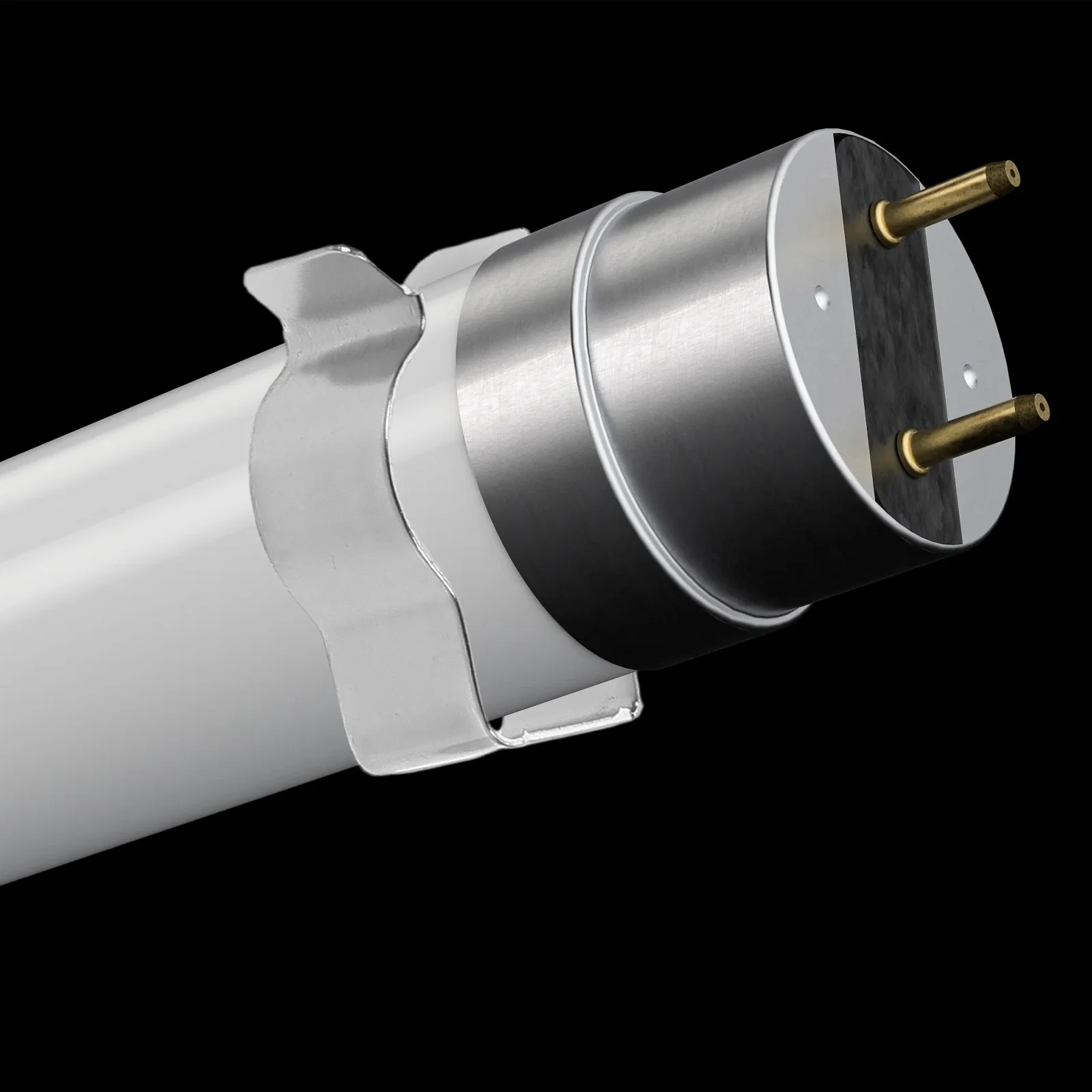 

100Pcs T5 Lamp Tube Clips Metal Fluorescent Holder for 15-18Mm Diameter Fixtures Ceiling Wall Mounting Brackets LED Light Tube