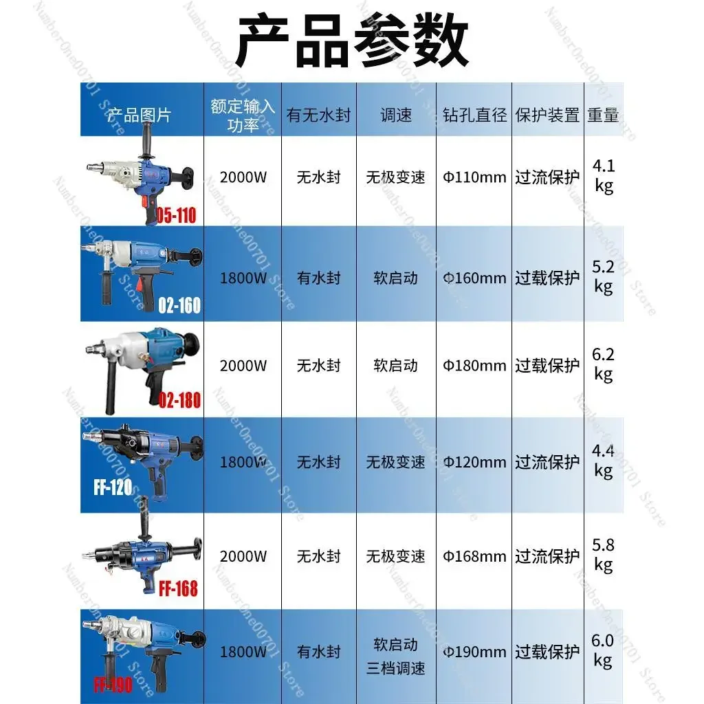 Rhinestone drilling machine Dongcheng brand water drilling machine drilling machine high power air conditioner hole opener