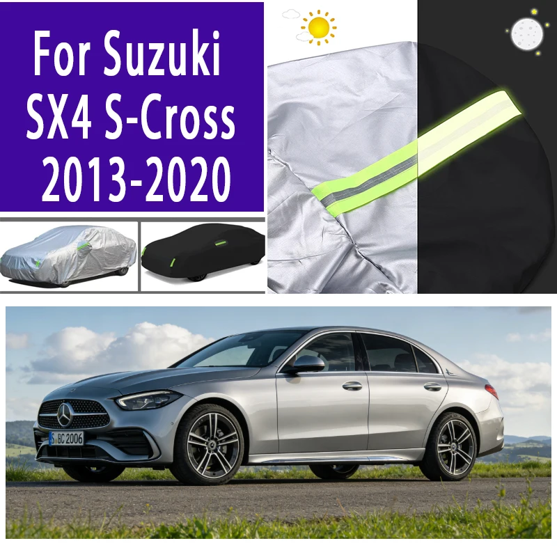 Всепогодный уличный автомобильный чехол для Mercedes Benz C Class W206 2021-2025, водонепроницаемый, для снега, солнца, пылезащитный, внешняя защита Oxfod