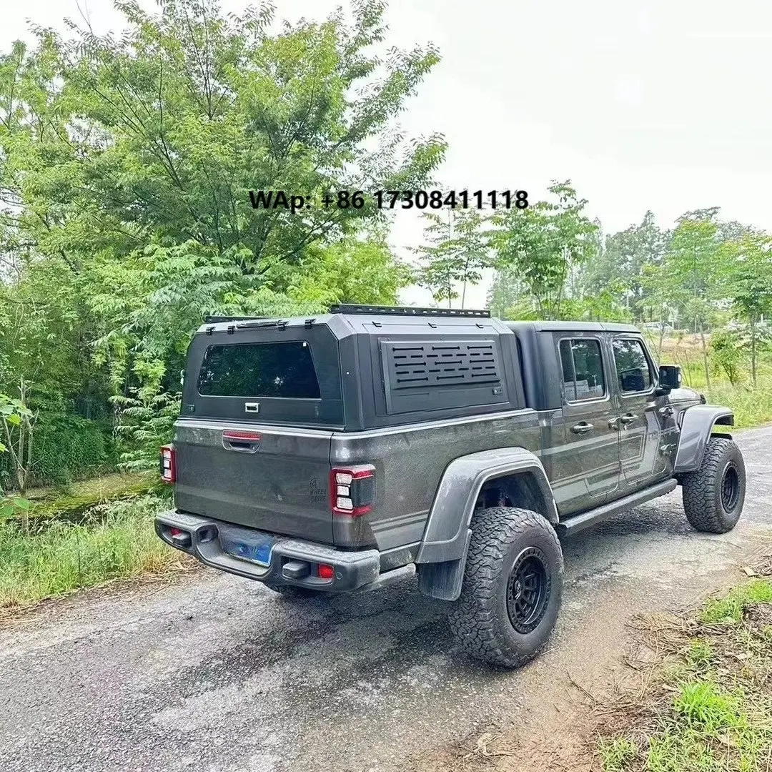 

Heavy-duty Hardtop Pickup Canopy for Gladiator Rust-Proof Black Matte Truck Topper Aluminum