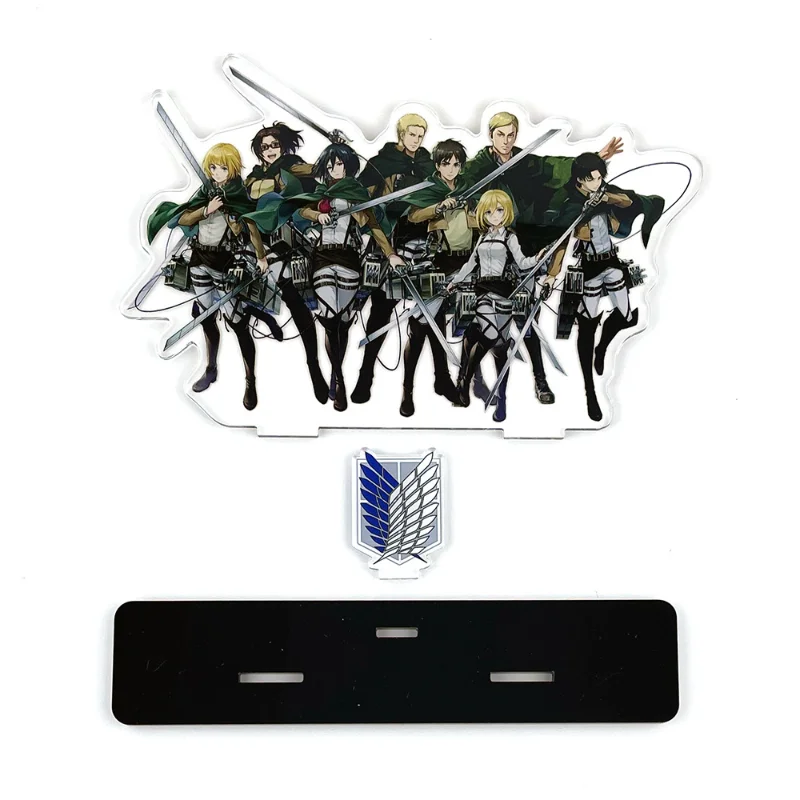 Anime Attacks on Titan Acrylic Stand Eren Mikasa Levi Figures Miniatures Manga Figurine Garage Kits Model Toy GK Desk Decoration