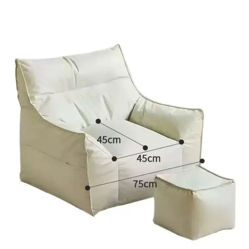 Comfort Lazy Sofa Single Bean Bag Sofas Large Office Living Room Sofas Frameless Floor Sofa Relaxing Puff Armchairs with Filling - view 6