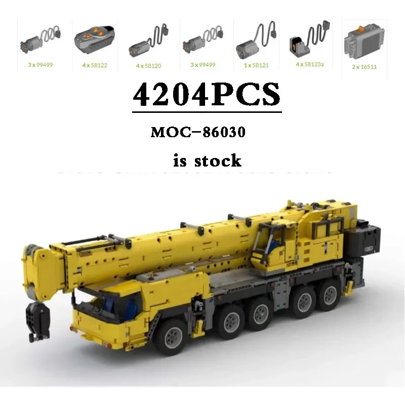 Building Blocks MOC-86030 5250L Mobile Crane Crane Excavator 4204PCS Building Blocks Puzzle Toys Birthday Toys Christmas Gifts