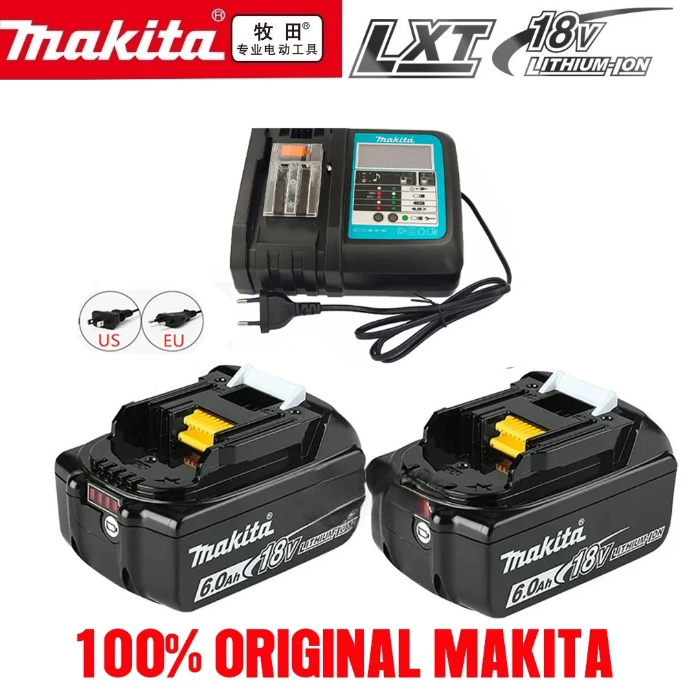 

for Makita18V Battery 6000mAh Rechargeable Power Tools Battery 18V makita with LED Li-ion Replacement LXT BL1860B BL1850 BL1860