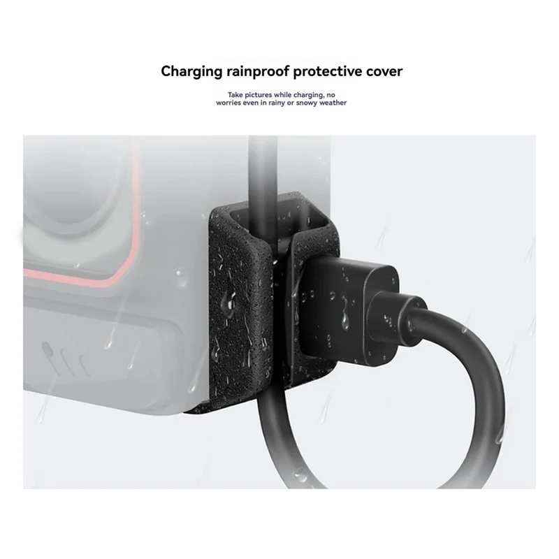 JABS-Cubierta protectora de carga USB a prueba de lluvia para Insta360 Ace Pro 2/Ace Pro, accesorio de cámara para todo tipo de clima