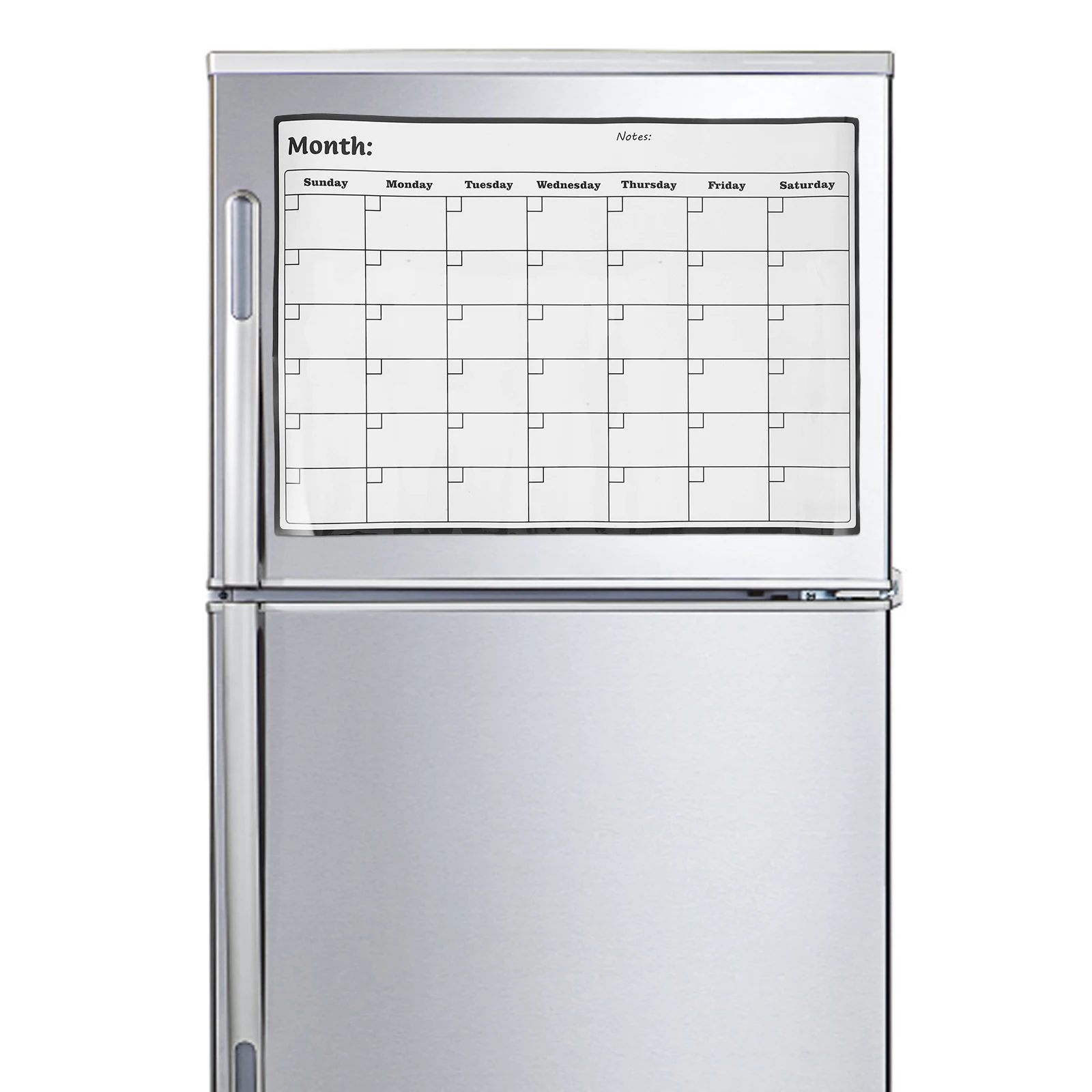 Calendario mensile magnetico cancellabile a secco, grande agenda per lavagna bianca, per frigorifero, organizer per l'home office, calendario cancellabile a secco