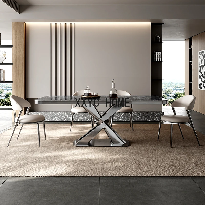 Design Simple Dining Table Simple Nordic Retro Coffee Kitchen Table Modern Slate Mesas De Comedor Meuble Furniture